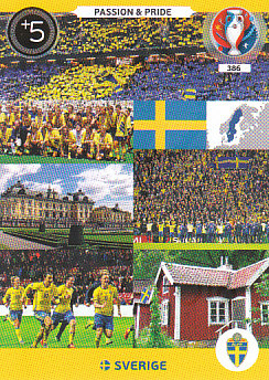 Passion & Pride Sweden Panini UEFA EURO 2016 #386